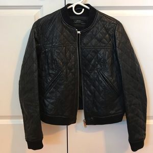 Zara Quilted Bomber Jacket